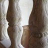 Chenonceau - l'escalier - détail des balustres en pierre sculptée