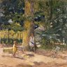 Les Enfants aux Jardin d'Edouard Vuillard (Cuiseaux 1868 - La Baule 1940). Vuillard étudie à l'Académie Julian (1886), puis intègre l'école des Beaux Arts de Paris 