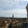 Vérone - La prime à l'escalade des gradins de l'Arena, une vue panoramique de la ville. Ici,  vue sur la torre des Lamberti.